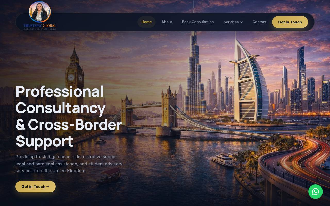 Trustway Global — фирмен сайт